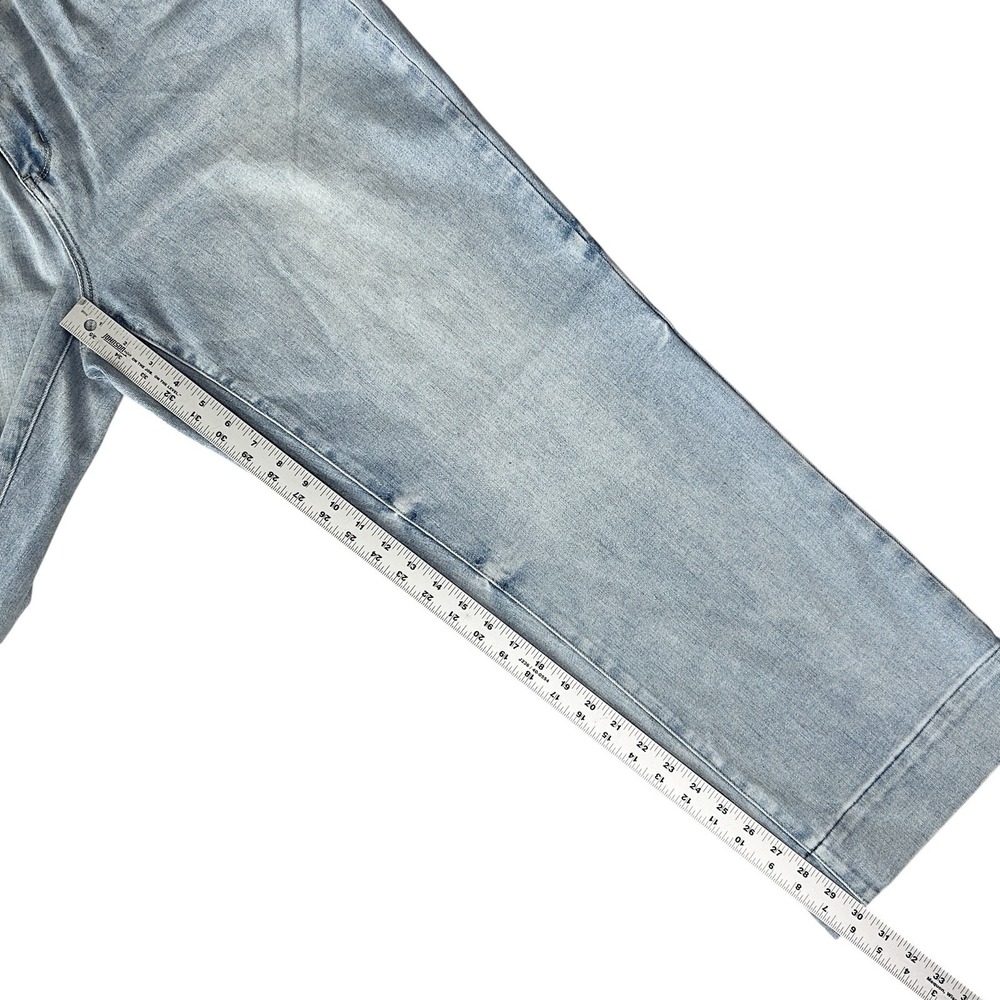 JUDY BLUE Jeans sz 16W Coconut Sugar Straight Leg Release Hem Mid Rise Denim NWT - Picture 6 of 9